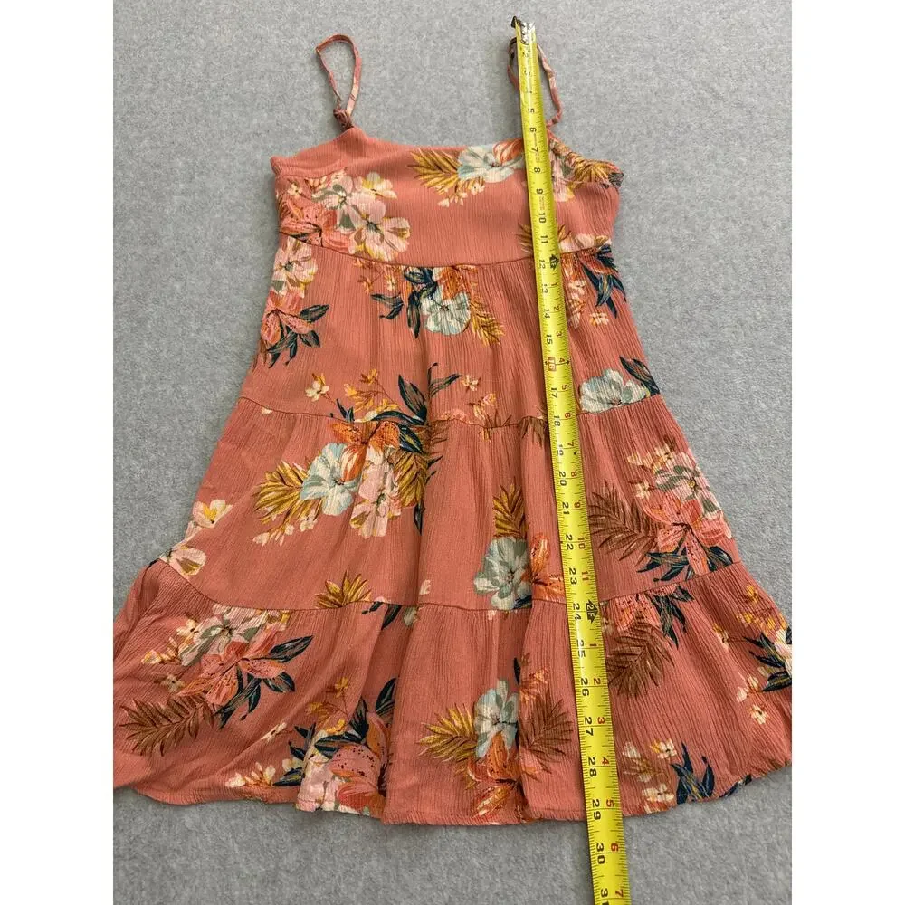 O’Neill Girl’s Jillian Punta Tropical Tiered Dress – Size Small